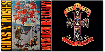 Guns N' Roses - Curiosidades 'Appetite for destruction'